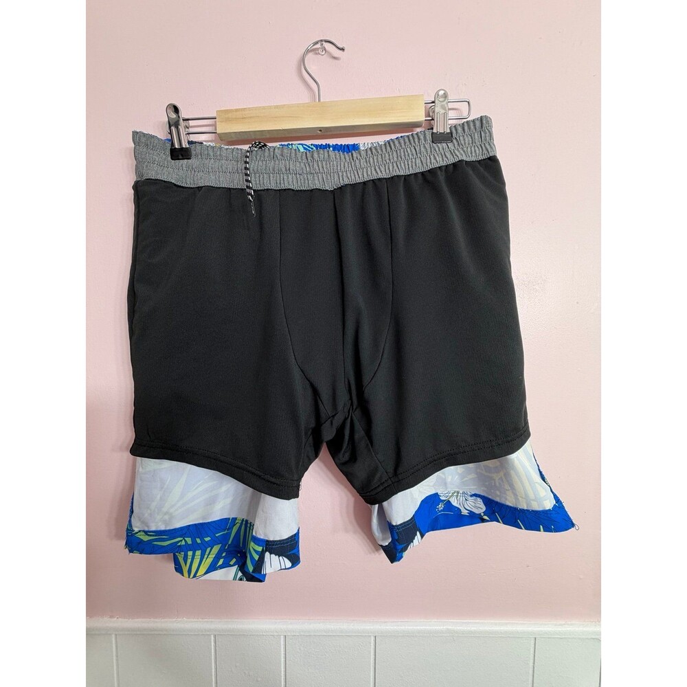 Hurley Men's Medium Volley Swim Trunks Blue Toucan Tropical - Worn Once! - Picture 6 of 6